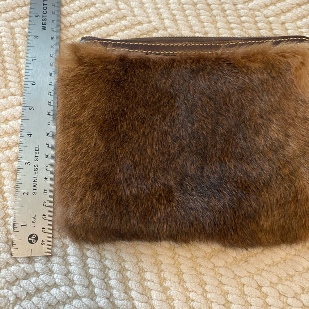 Patricia Nash fur wristlet! EUC